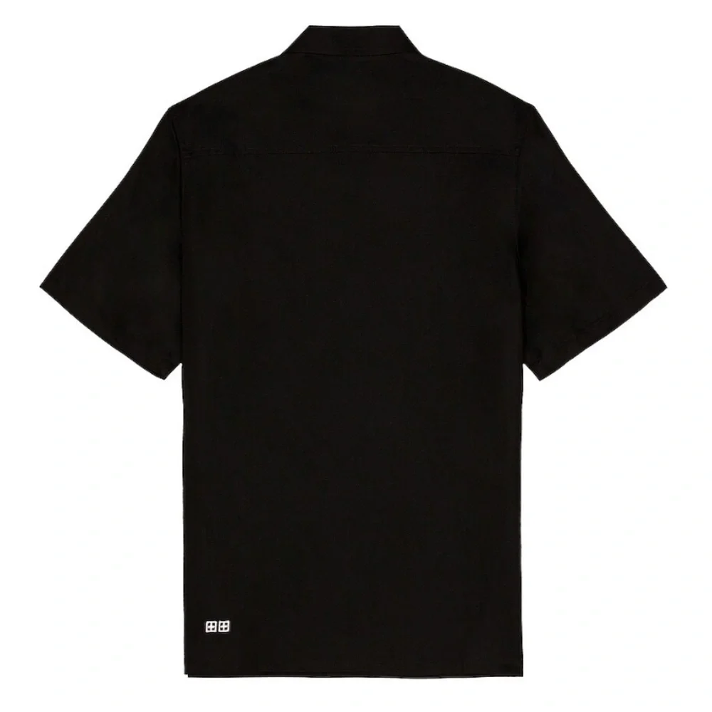Ksubi Black “Dollar Star” Short Sleeve Button Up Shirt Size Large